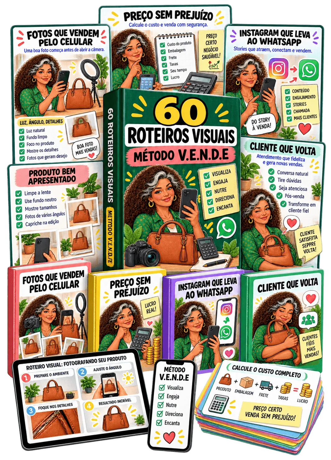 60 Roteiros Visuais de WhatsApp que Vende — Método V.E.N.D.E